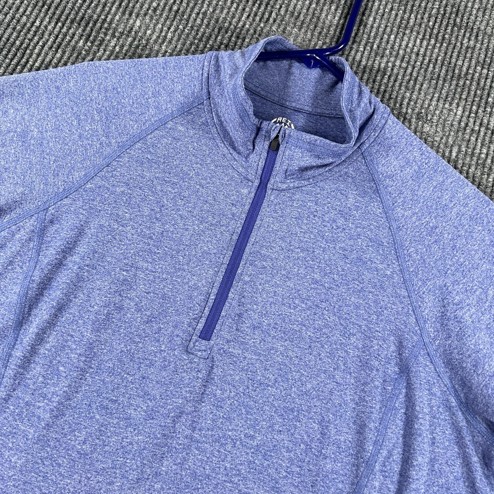 REI Co Op Pullover‎ Shirt Womens XL Blue Long Sleeve Performance Outdoor 1/4 Zip